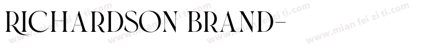 Richardson Brand字体转换